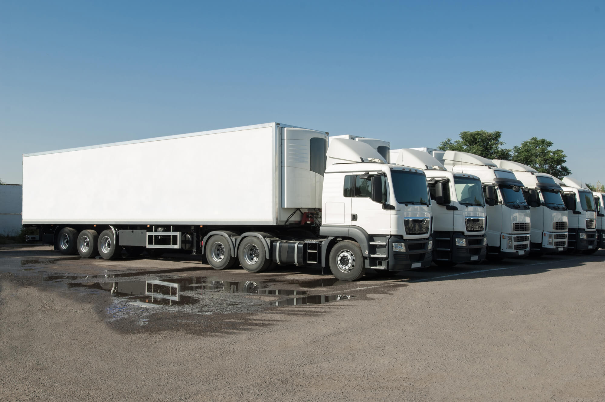 Line of Trucks